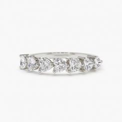 4 Pcs Heart Shaped Zirconia Ring